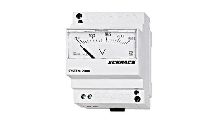 Woltomierz analogowy serii D4E AC/250V 45mm