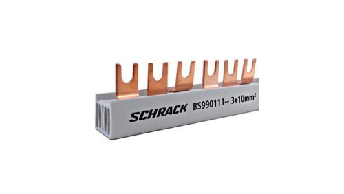 Amparo - oszynowanie 3 torowe 10mm2, L1/L2/L3, 12modułów